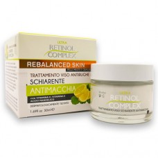 Crema antirughe Retinol complex trattamento schiarente viso antimacchia rebalanced skin 0237